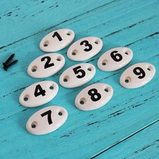 Number ceramic sign - 1-9,