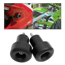 ZX6R ZX9R zx12R Frame Slider Anti Crash Caps Black