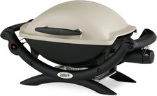 Weber Q1000 Gas Grill Barbeque | Table Top BBQ Grill & Char Griller | Cast Alum