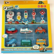 11pcs Set Mini Car Train Bus