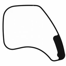 R/H side cab glass window to