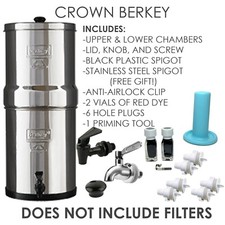 Crown Berkey Unit/Housing ONLY- Open Box (Filters NOT included PLEASE READ)