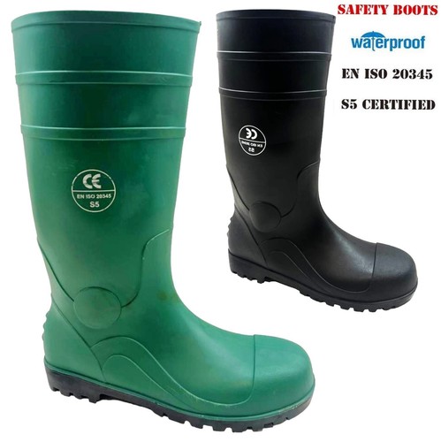 Mens wellies safety steel toe - wellies,
