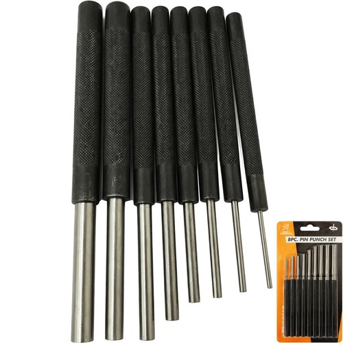 Toolzone pin punch set 8pc - punch,