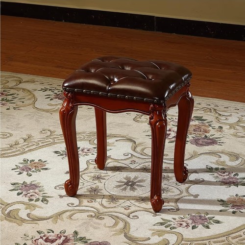 New brown vegan leather vanity - brown,