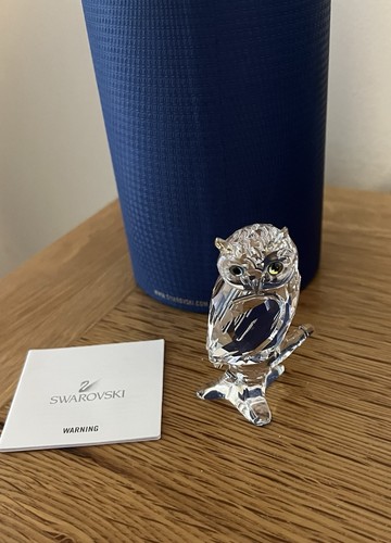 Swarovski owl perched - swarovski,