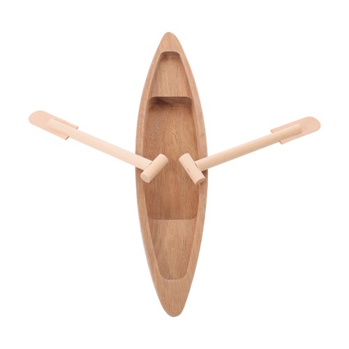 Wooden canoe decoration - wooden,