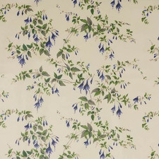 COLEFAX AND FOWLER CURTAIN FABRIC Fuchsia 3.1 METRES BLUE 100% COTTON