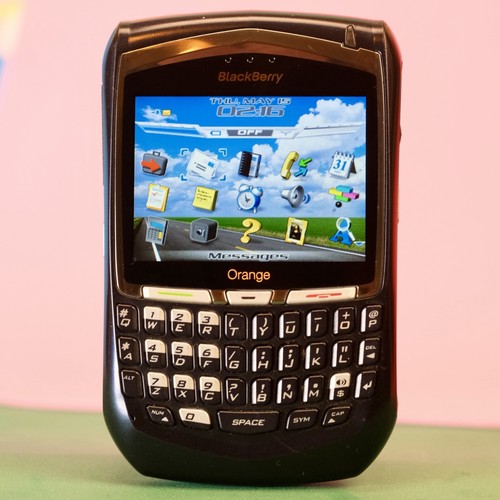 Retro blackberry 8700f orange - retro,