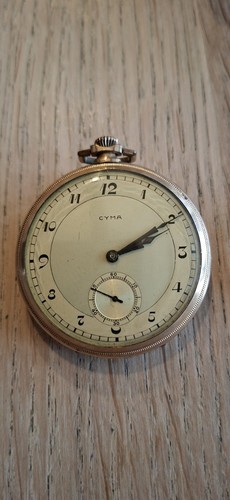 Cyma rolled gold pocket watch - rolled,