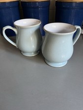 Denby Blue Linen X2 Craftsman Mugs NEW