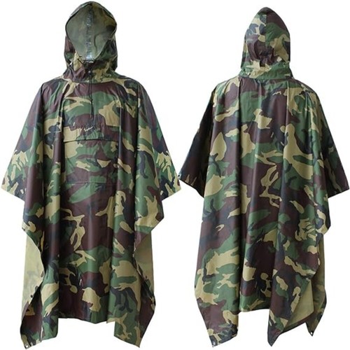 Waterproof hooded rain poncho - waterproof,