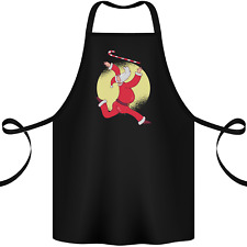 Santa Baton Twirling Christmas Gymnastics Xmas Cotton Apron 100% Organic