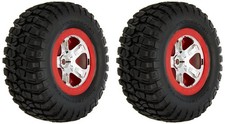 Traxxas 5867 BF Goodrich Mud-Terrain T/A KM2 Tires Pre-Glued on Chrome, Red Bead