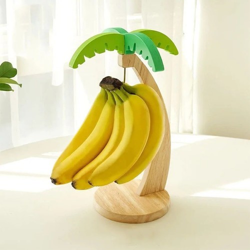 Fruit holder wooden banana - fruit,