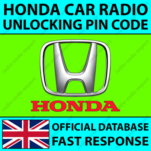 Honda radio unlocking - radio, pin