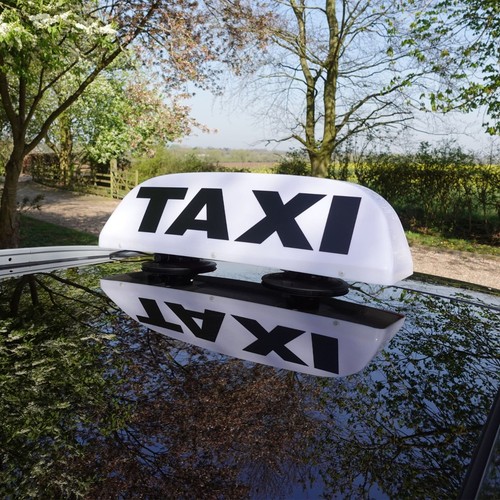 Taxi sign for glass - for, roof