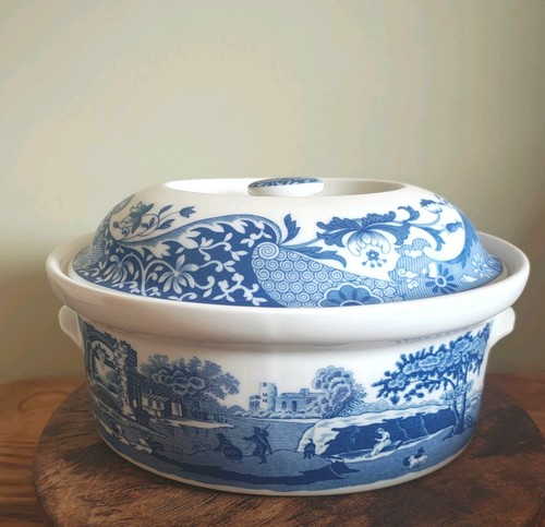 Spode blue italian lidded - italian,