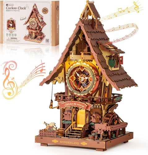 Rokr cuckoo clock - 3d, wooden