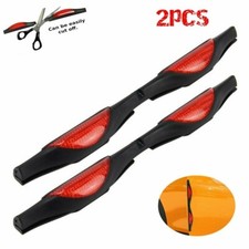 Door Guards Red Car Door Protectors Reflectors Prevent Scratches Protect Edges