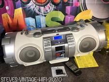 JVC RV-NB51W POWERED WOOFER CD SYSTEM KABOOM BOOMBOX RARE NEAR MINT L@@K FREE PP