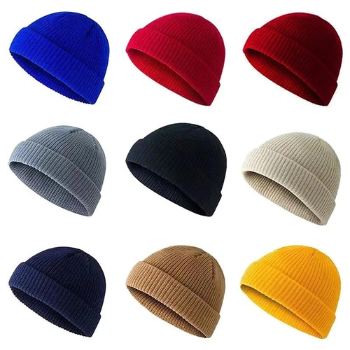 Trawler beanie wooly knitted - beanie,
