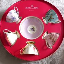 Royal Albert 100 Years 1950-1990 10 Piece Tea Cup And Saucer Set -Never Used 