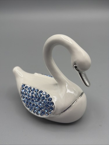 Swan blue wing jeweled - swan,
