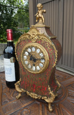 Antique boulle mantel clock