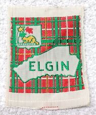 ELGIN DISTRICT 8 lines below Beaver Boy Scout Uniform Ribbon / Silk Badge Canada