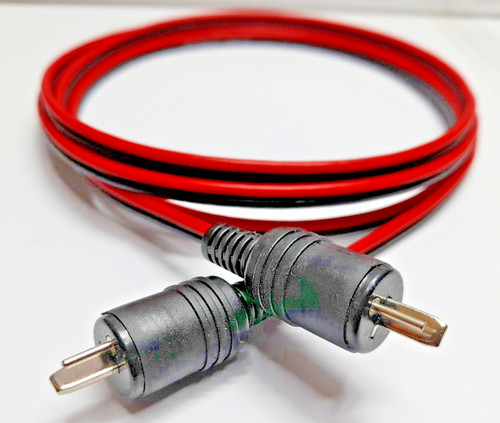 Pin din male plugs metre - 2-pin,