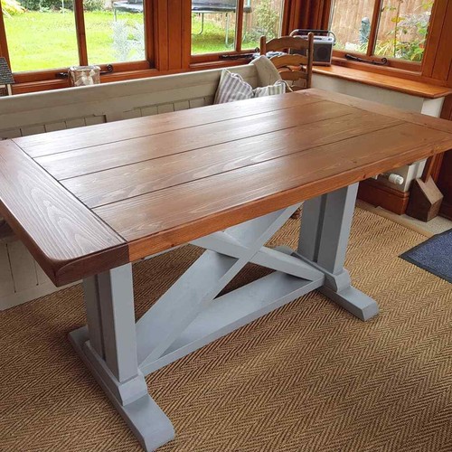 Solid wood farmhouse refectory - wood,