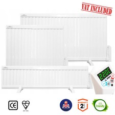 Oil Filled Electric Radiator, Wall Mounted / Portable Panel Heater 700W - 2000W