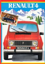 Renault 4 R4 classic car TL GTL brochure brochure 1984 44