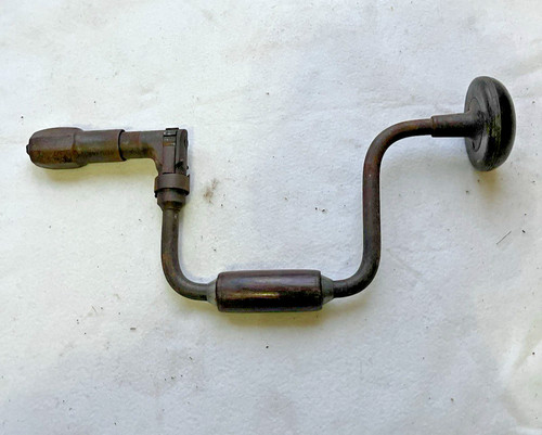 Vintage hand brace drill - hand,