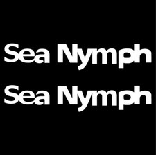 Set of 2 Vinyl Decals for Sea