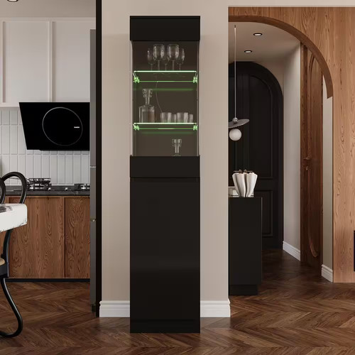 Black mirrored finish - mirrored,