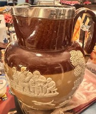 Large Silver Mounted Doulton