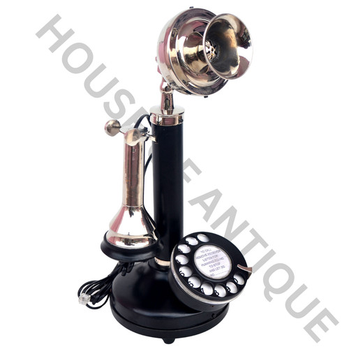 Retro iron brass candlestick - &,