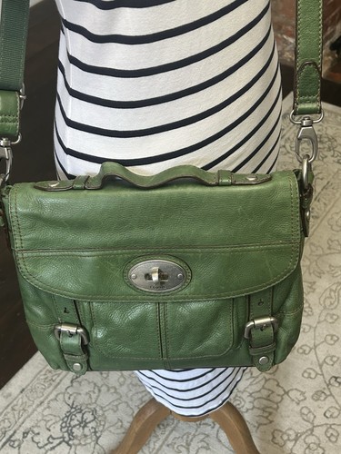 Fossil green leather maddox - green,