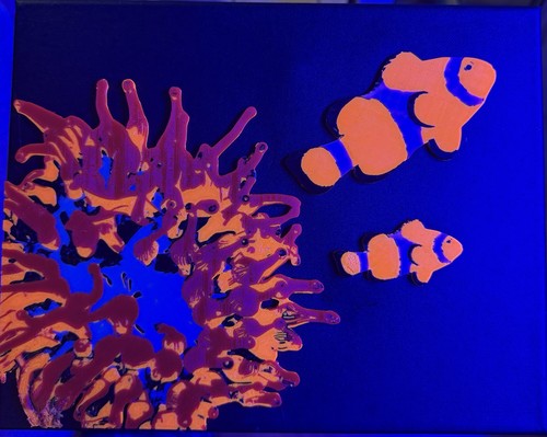 Printed reef art anemone - art,