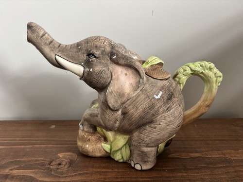 Vintage ceramic elephant - vintage,