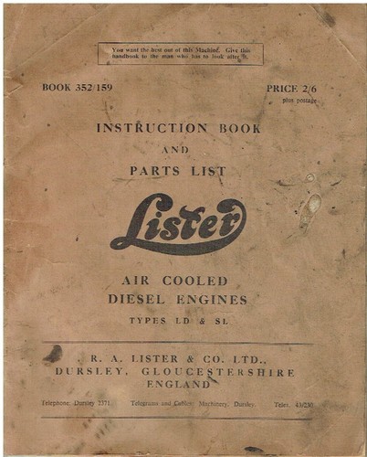 Lister 1 cyl ind - ld, &