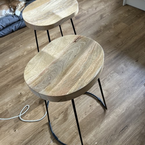 Vintage pair bar stools - pair,