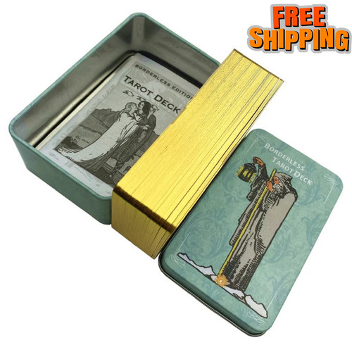Metal box gilded borderless - gilded,