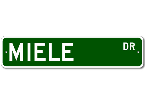 Miele drive street sign - miele,