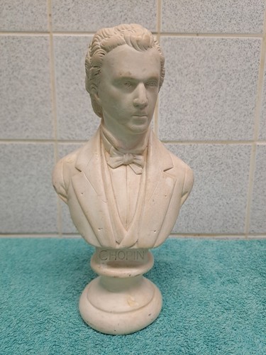 Vintage chopin ceramic - vintage, bust