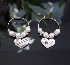 Bride and Groom Wedding Wine