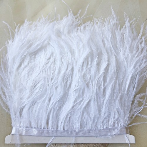 Ostrich feather fringe trim - ostrich,