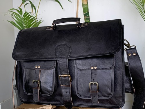 Men laptop briefcase - laptop, leather